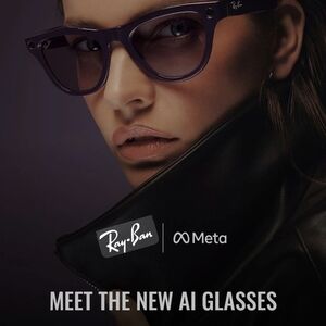 Ray-Ban Purple AI Sunglasses for Men